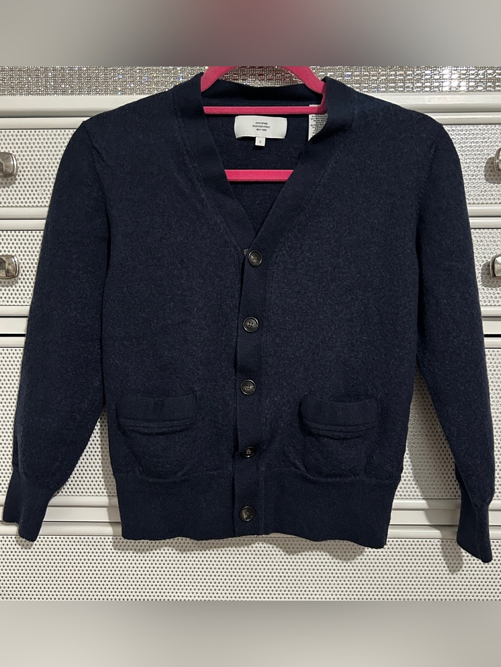 Jack Spade Navy Button-Front Cardigan